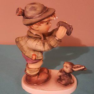W.Geobel Good Hunting Boy & Rabbit Hummel Figurine
